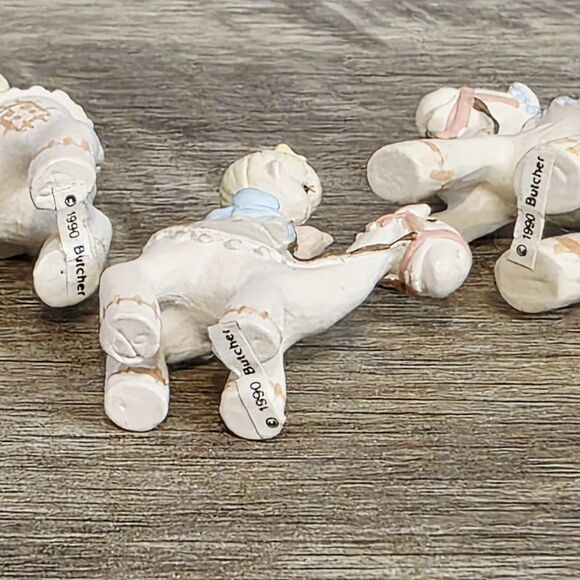 VTG Enesco Precious Moments “They Followed The Star” Miniature Pewter Magi 1990 - Picture 15 of 16